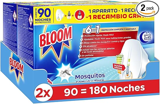 Bloom Insecticida Eléctrico Líquido 6 en 1