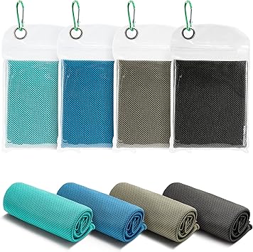 Amazon Basics Toallas Refrescantes Pack de 4