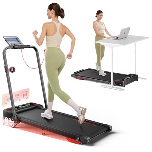 HOMETRO Cinta de Correr y Andar Plegable 5 en 1 con 9% Inclinación